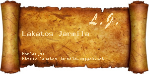 Lakatos Jarmila névjegykártya